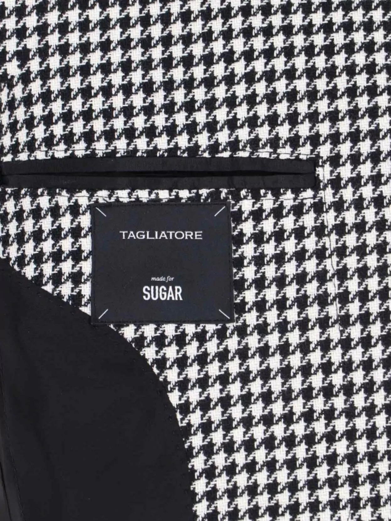 Shop Tagliatore Houndstooth Blazer Long Sleeves