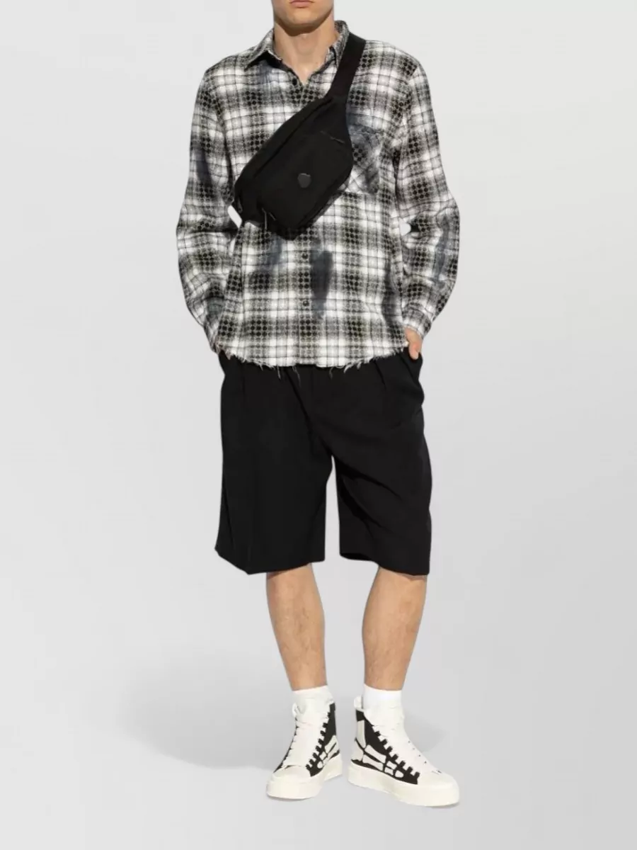 Amiri Canvas Skeleton Print Hi-Top Sneakers