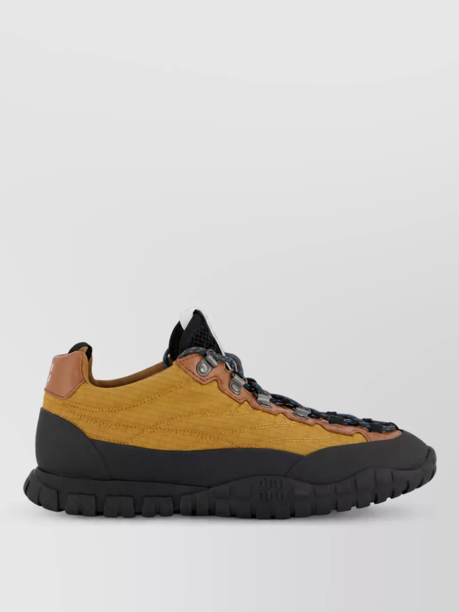 Miu Miu Low Top Lace Up Sneakers