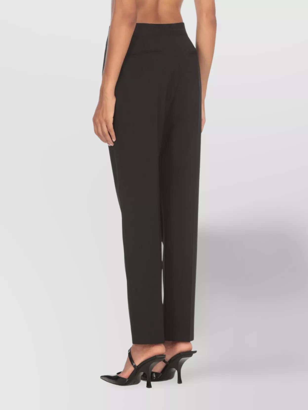 Msgm Waistband Straight Leg Ankle Length Pockets Detailing