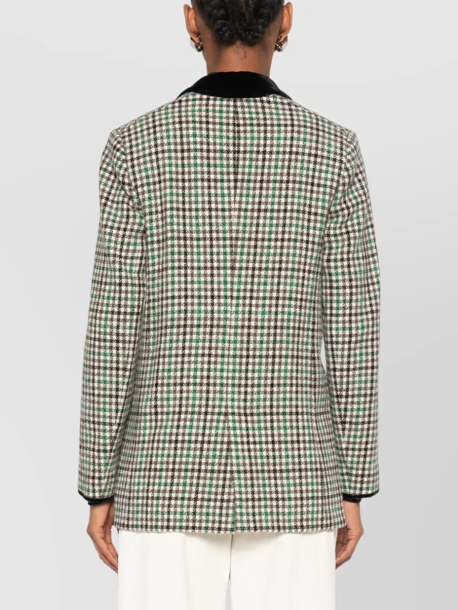 Forte Forte Checked Single-Breasted Suit Jacket
