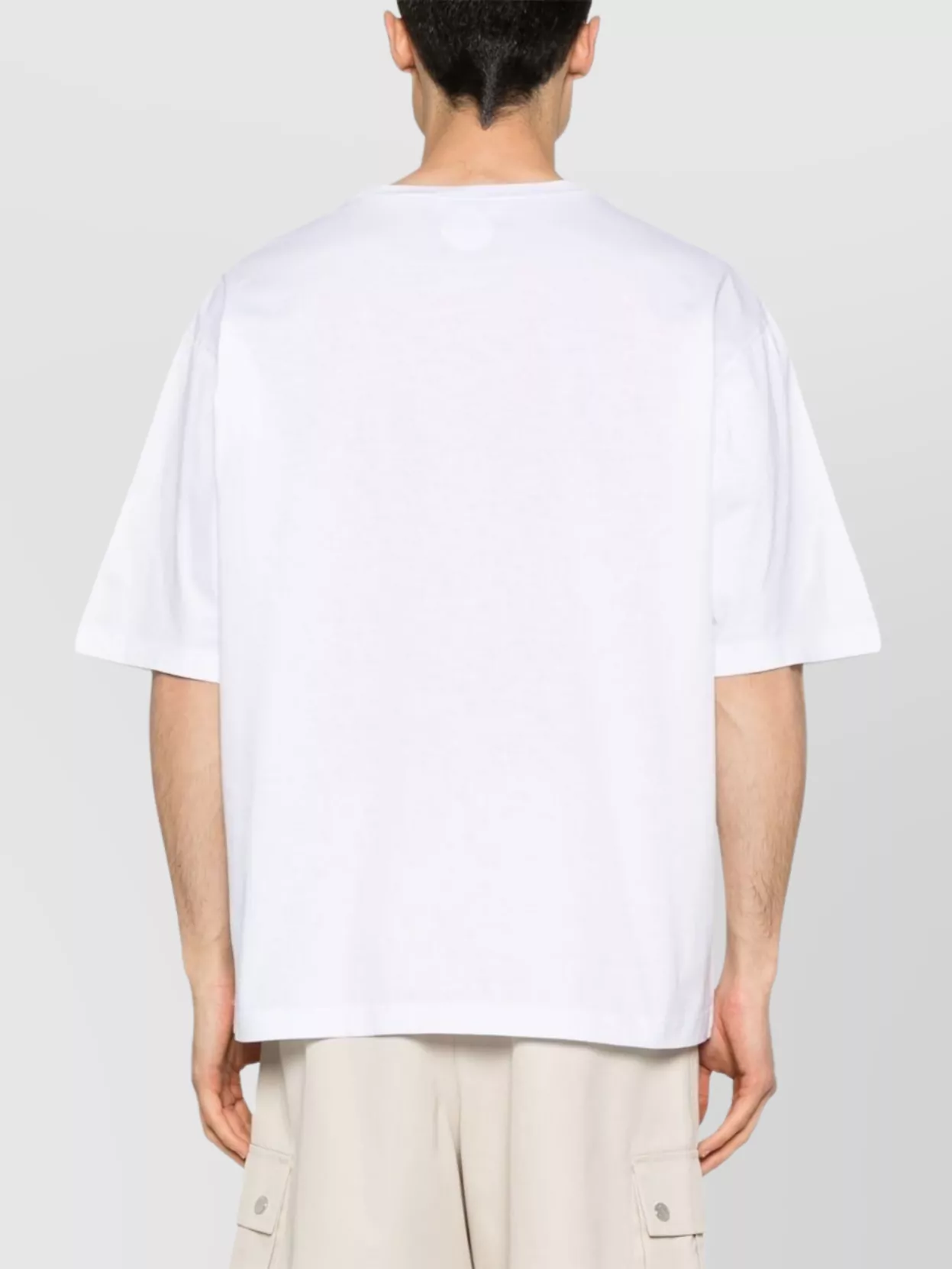 Dsquared2 Crew Neck Cracked Effect Graphic Print In White