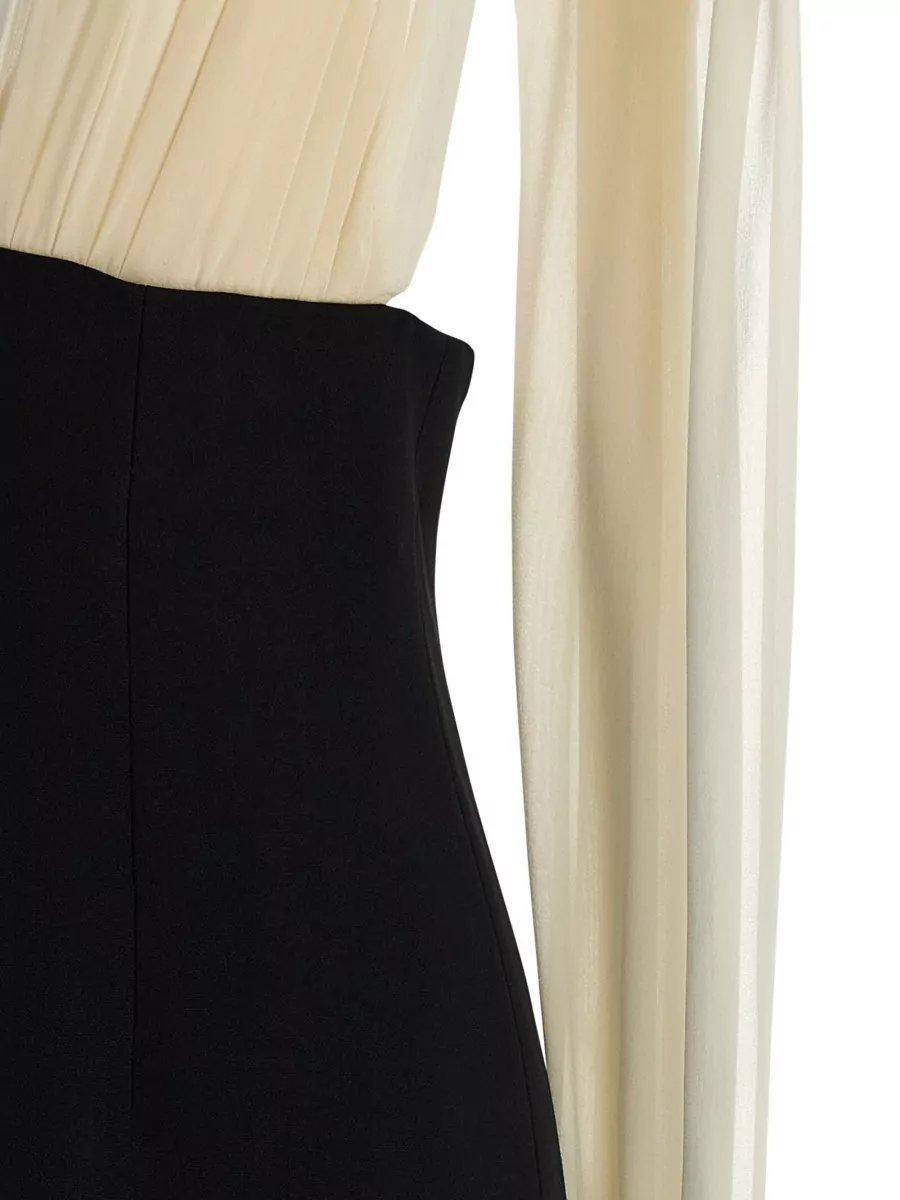 Armarium Wool V-Neck Sleeveless Midi Dress