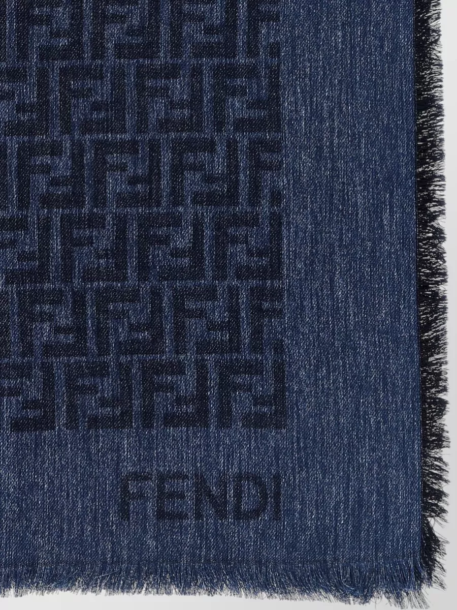 Fendi Ff Denim Scarf