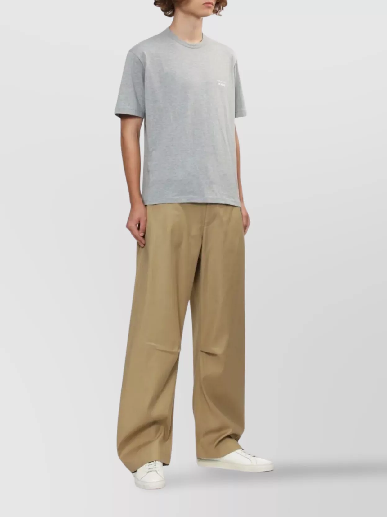 Comme Des Garçons Homme Crew Neck Short Sleeve Straight Hem T-Shirt