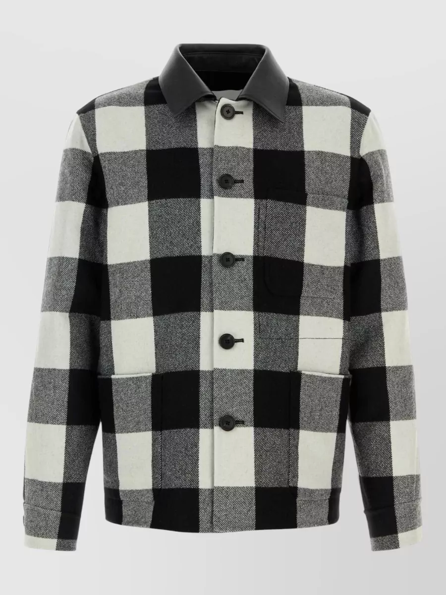 Givenchy wool embroidered shirt jacket
