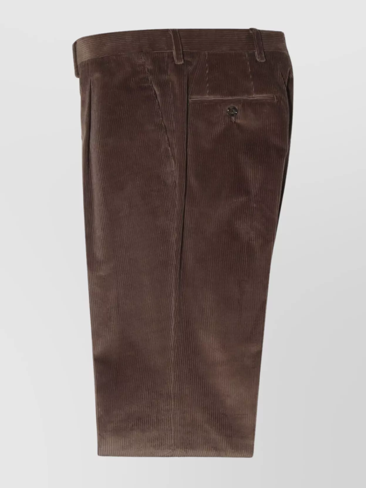 Lardini Corduroy Texture Single-breasted Suit With Flap Pockets In Brown