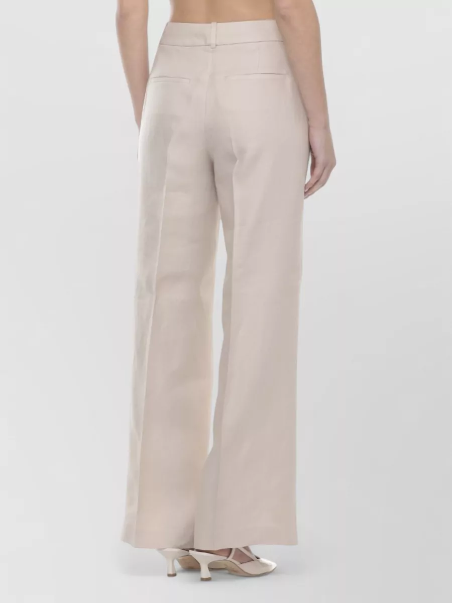 Peserico Linen Wide-Leg Trousers