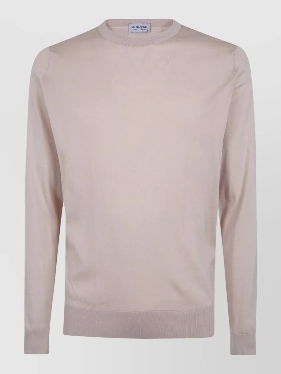 John Smedley cotton crewneck long-sleeve t-shirt
