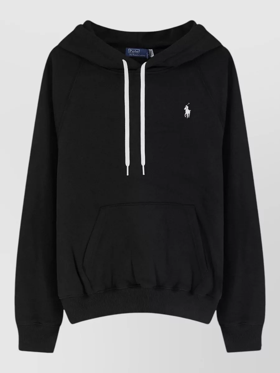 Polo Ralph Lauren cotton blend hooded logo-embroidered sweatshirt