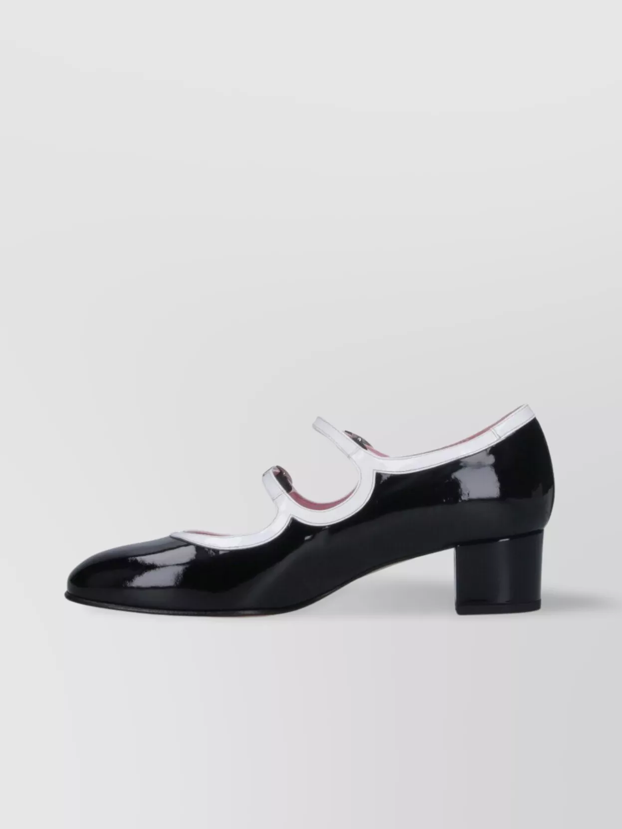 Carel Chunky Heel Pump Patent Finish