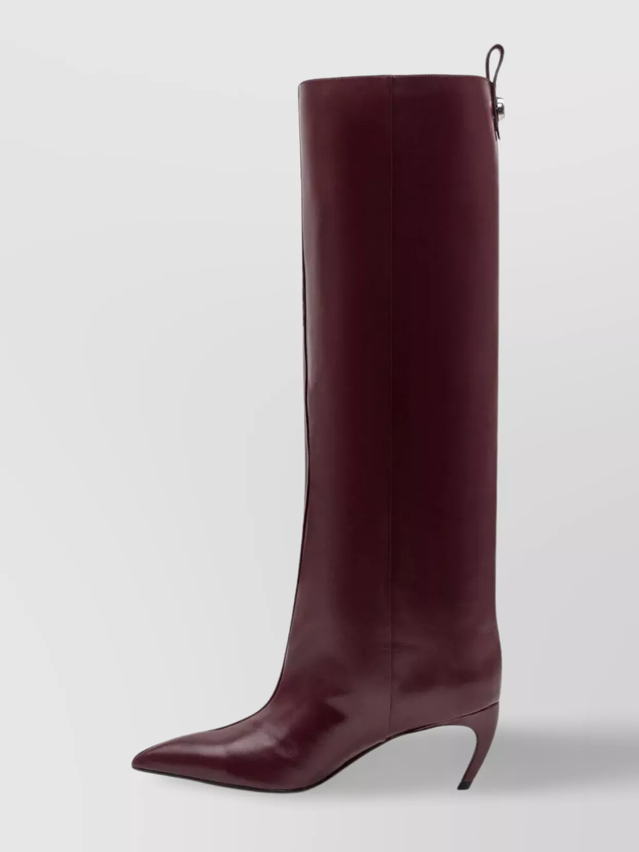 The Attico "Lea" Knee High Leather Boots 65Mm