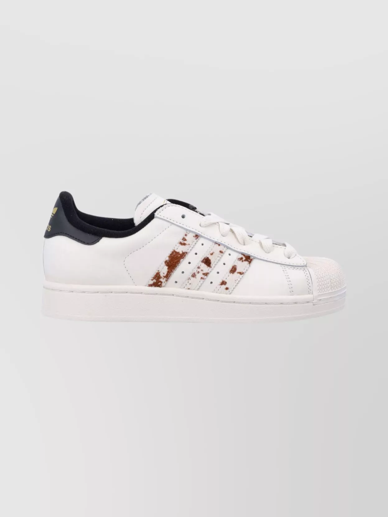 Adidas Originals Shell Toe Sneakers With Rubber Sole And Stripes