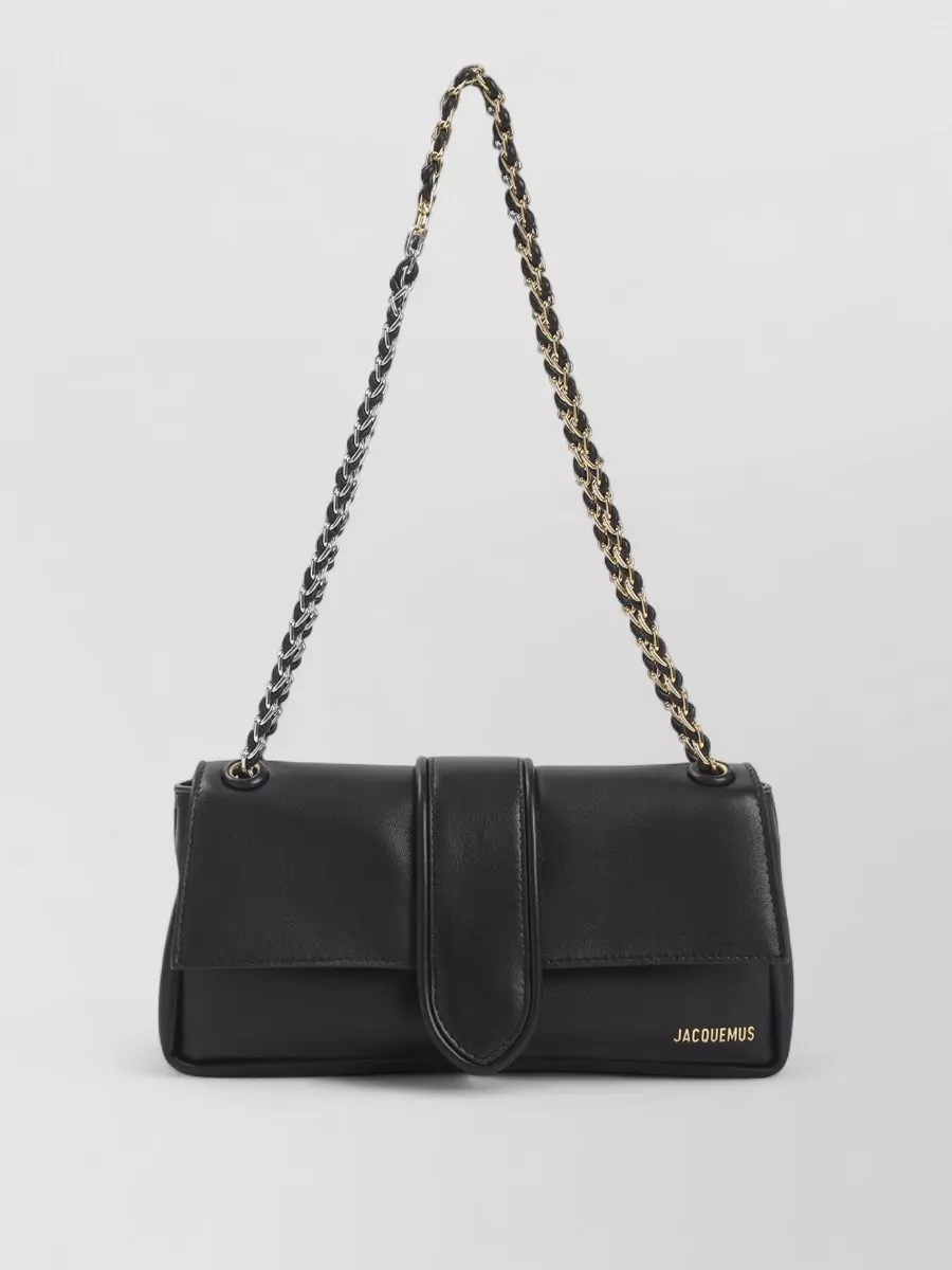 Jacquemus le bambino chaine leather shoulder bag