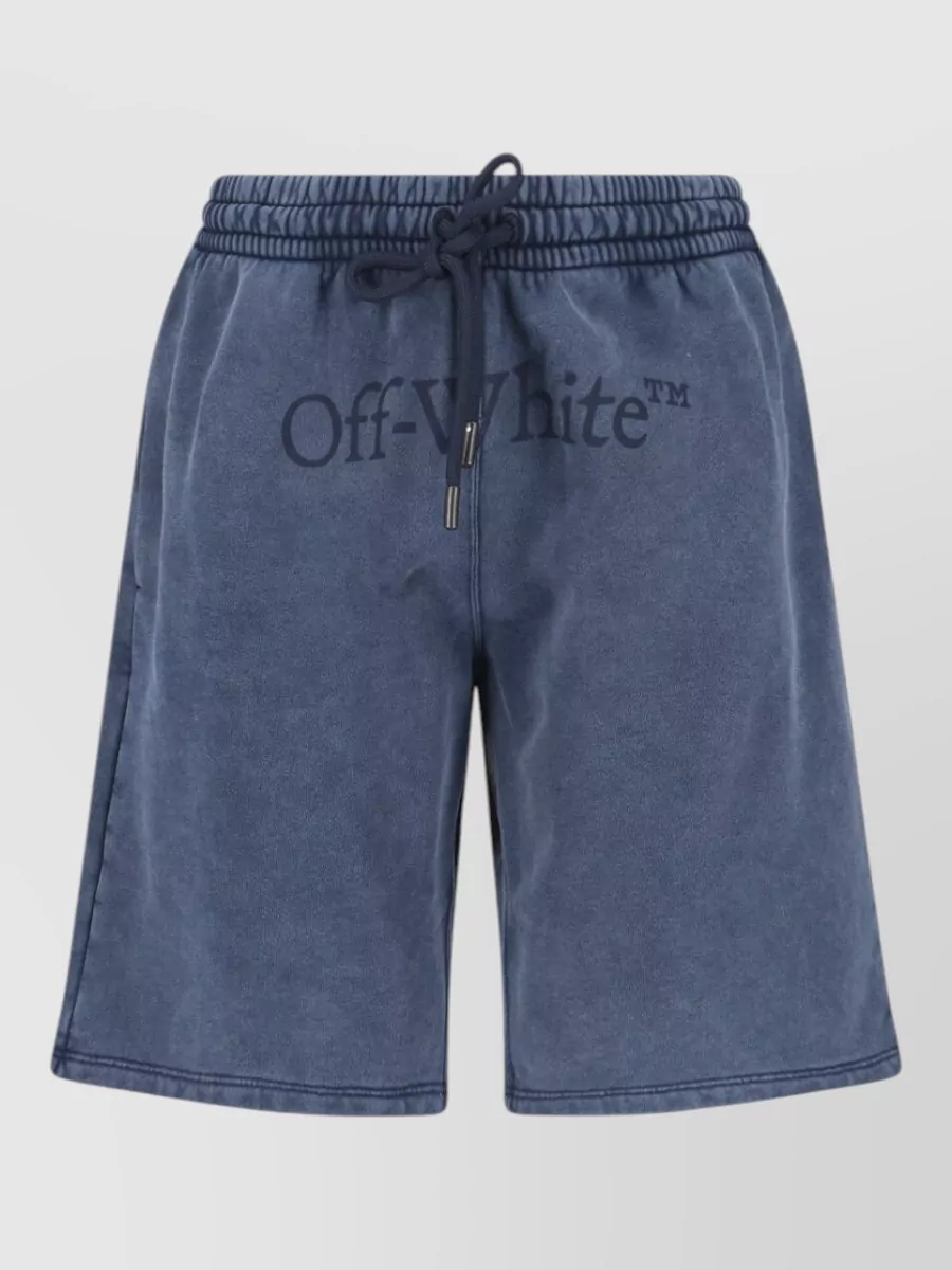 Off-White straight cotton deck shorts