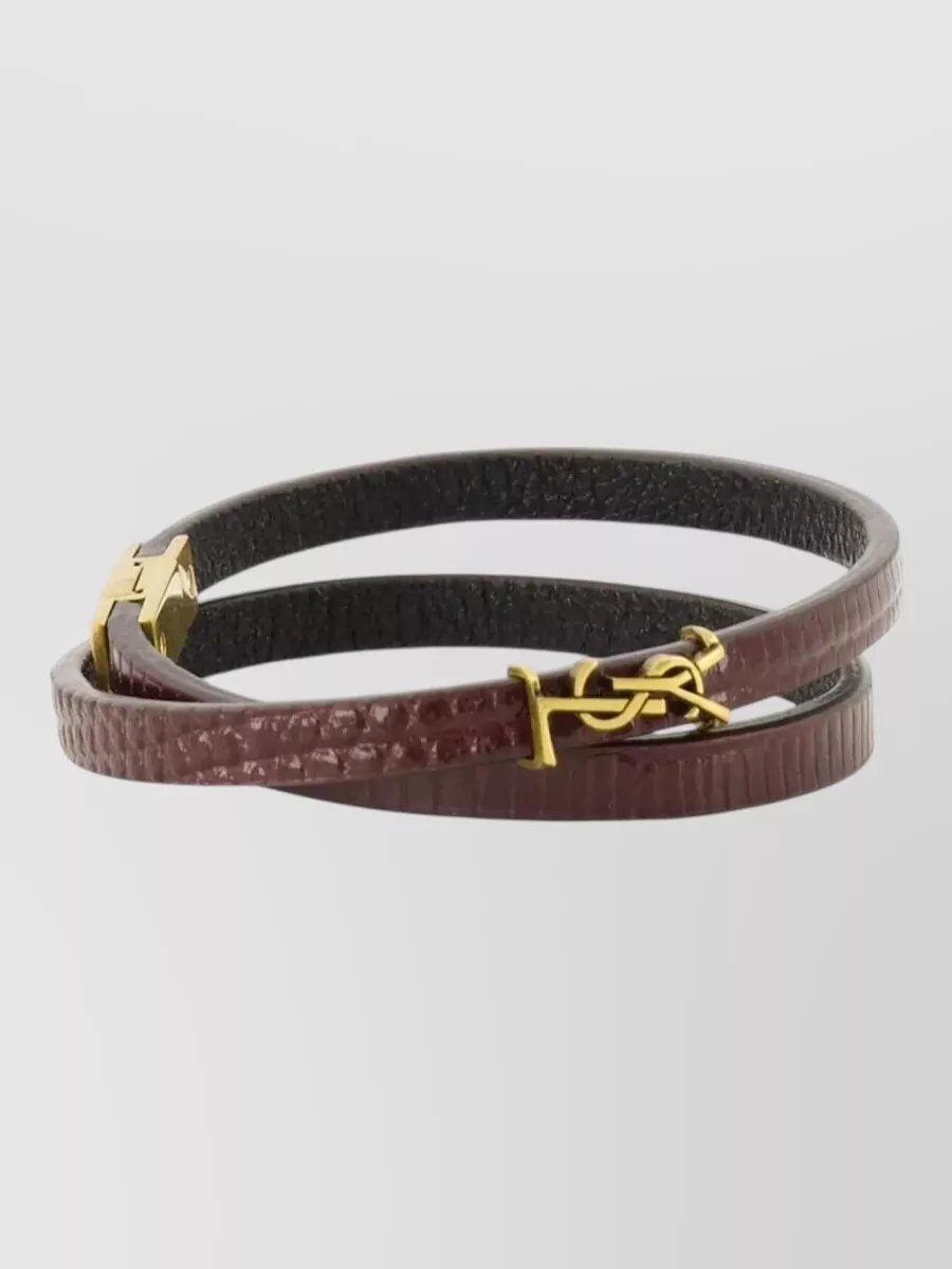 Saint Laurent Leather Bracelet