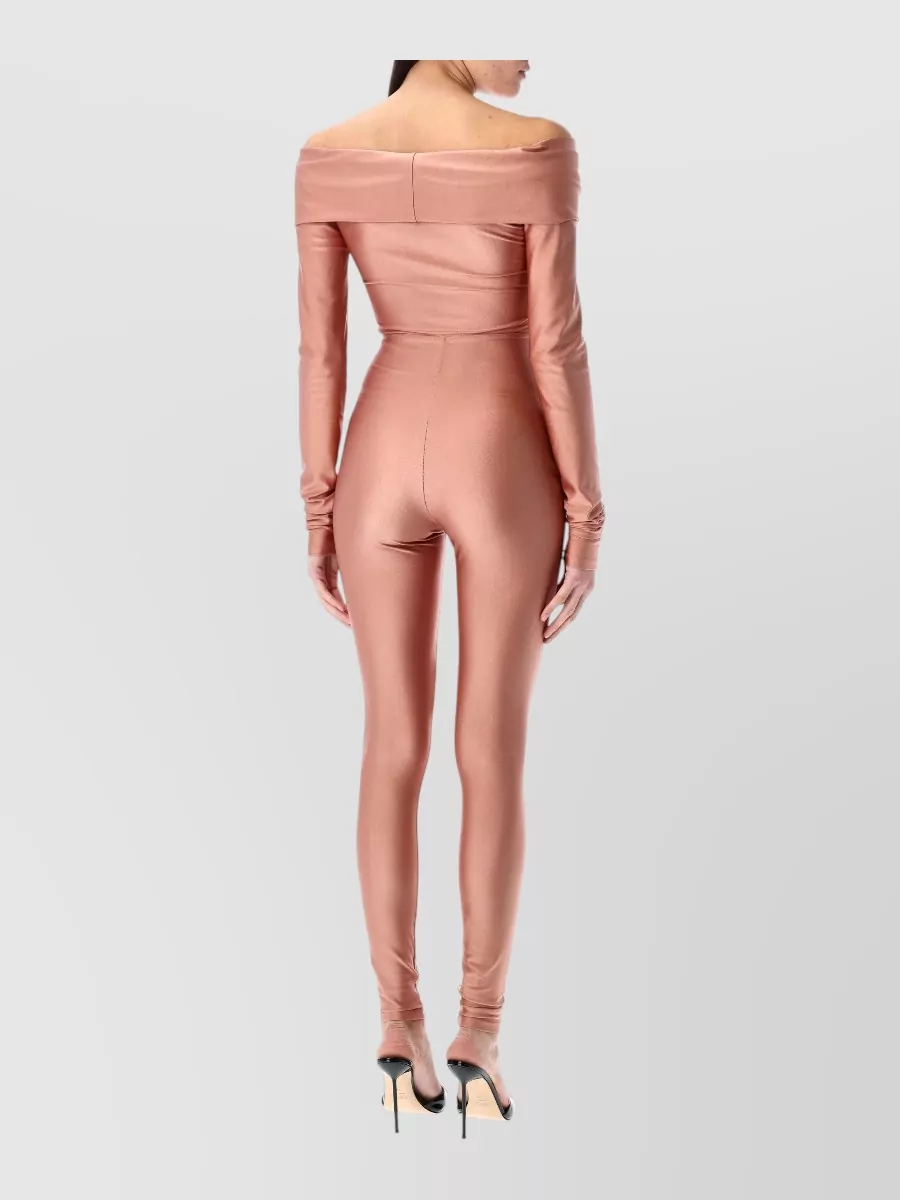 The Andamane Off-Shoulder Knotted Cutout Jumpsuit