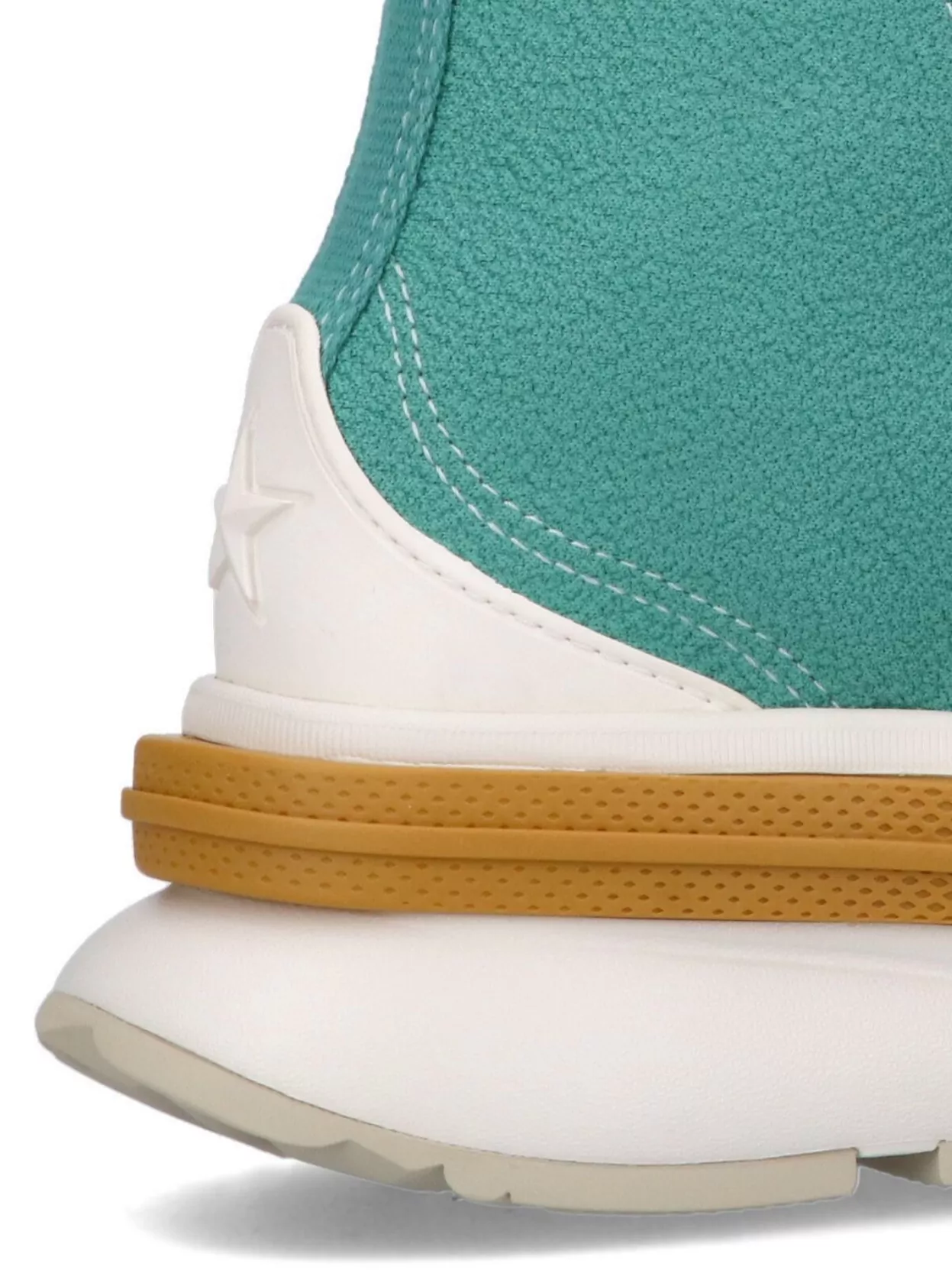 Converse High-Top Stitched Sneakers Rubber Sole
