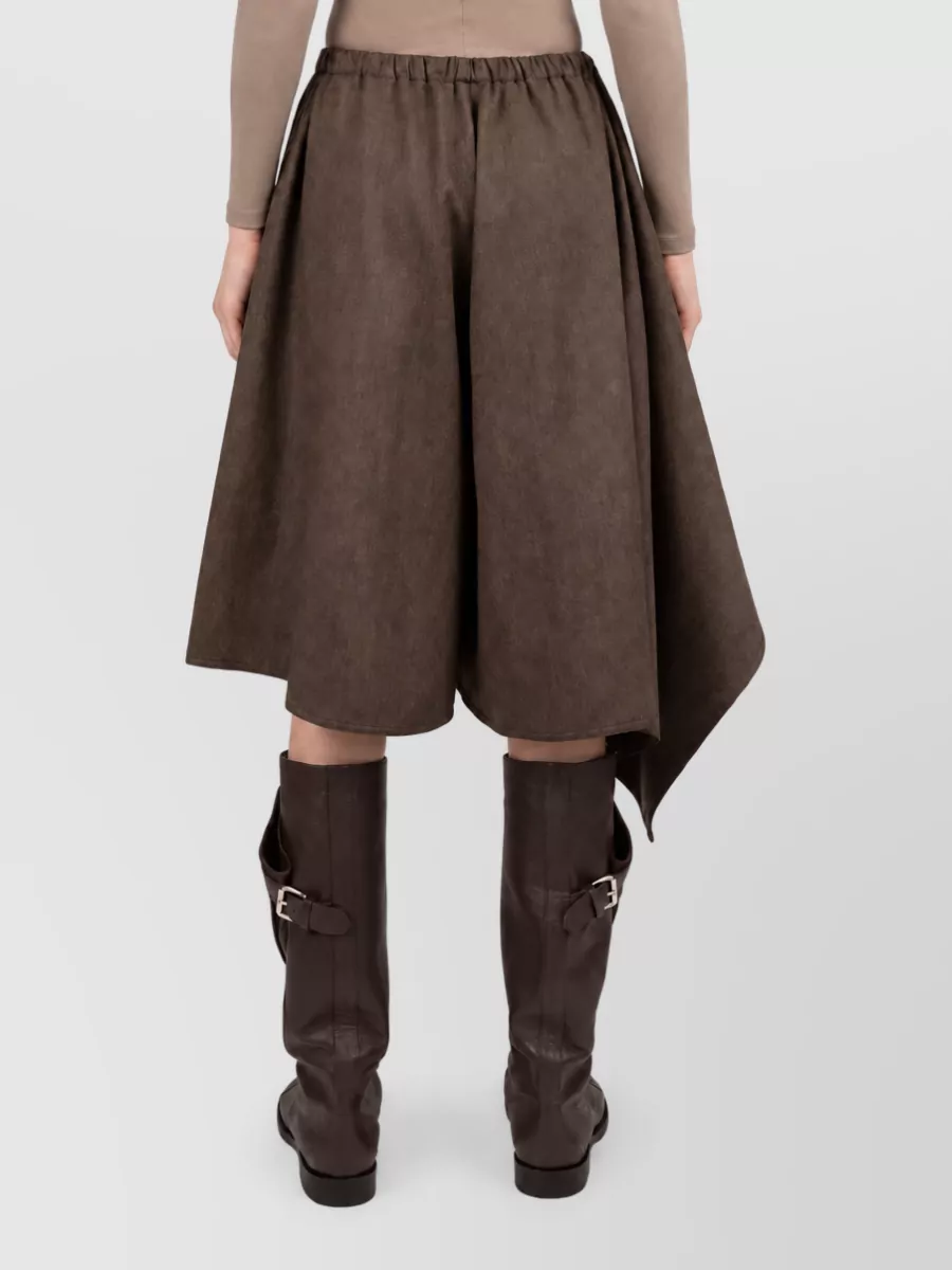 Niccolò Pasqualetti Viscose Satin Asymmetric Skirt