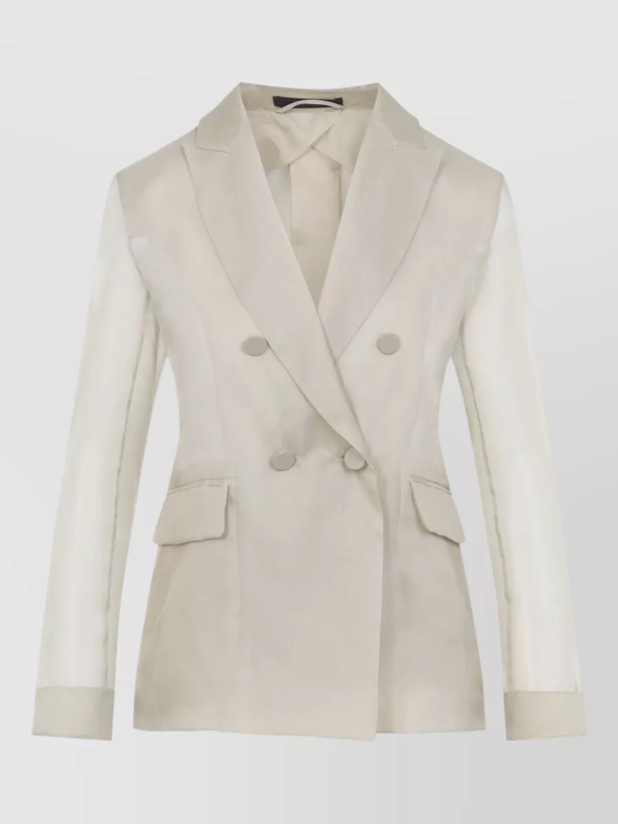 Max Mara silk double-breasted blazer