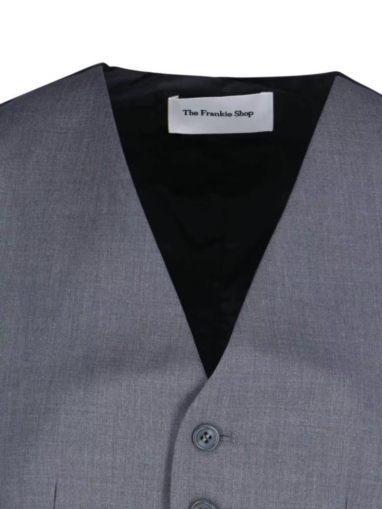 The Frankie Shop Sleeve Detail V-Neck Top