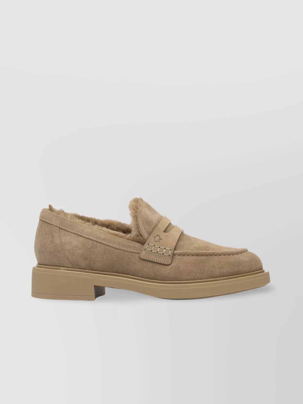 Gianvito Rossi Slip-on Loafers Suede Upper