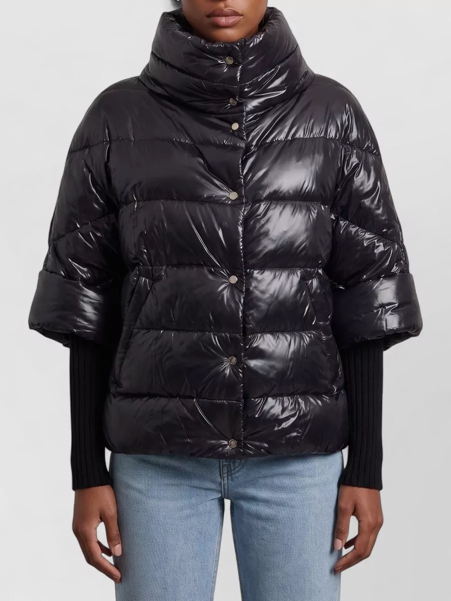 Herno down puffer cape-style coat