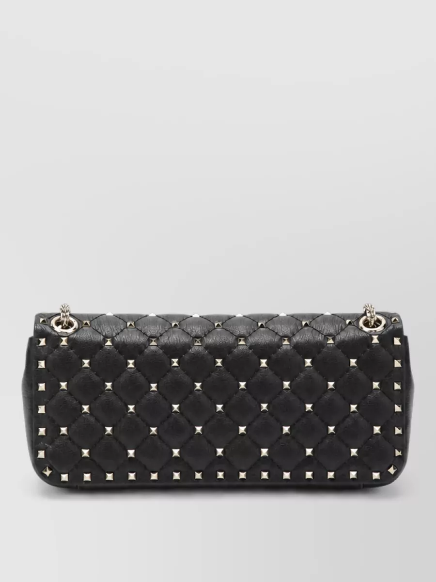 Valentino Garavani Rockstud Spike Medium Leather Clutch Bag