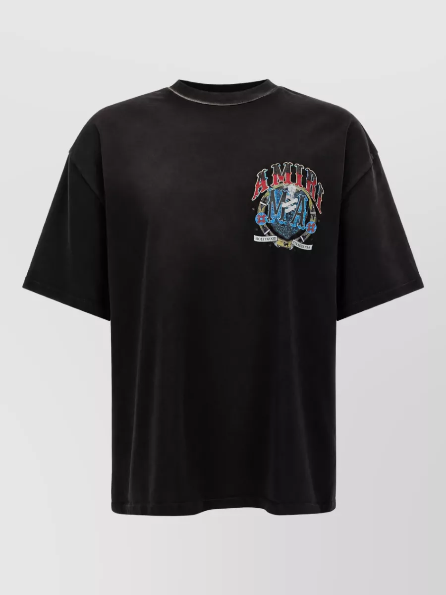 Amiri Crystal-embellished printed cotton t-shirt