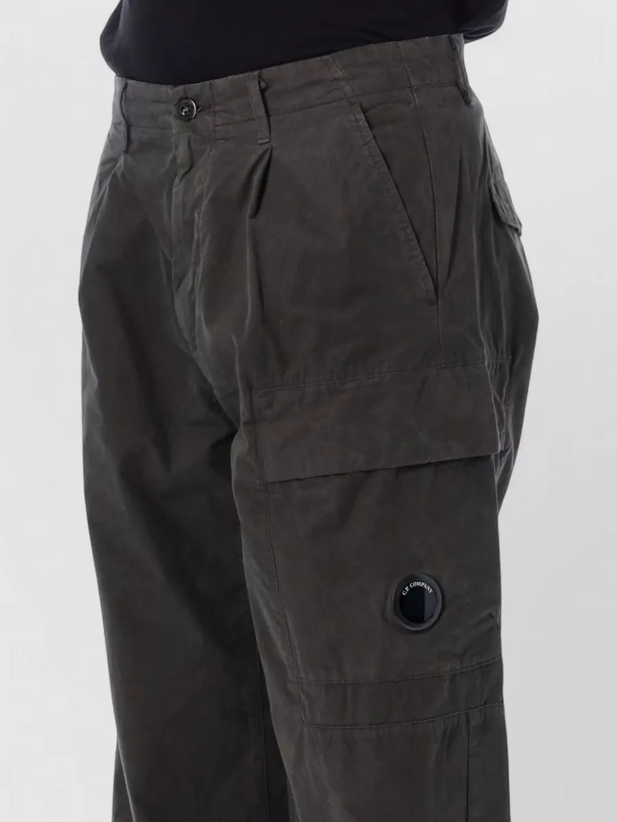 C.p. Company Micro Reps Pleated Cargo Trousers