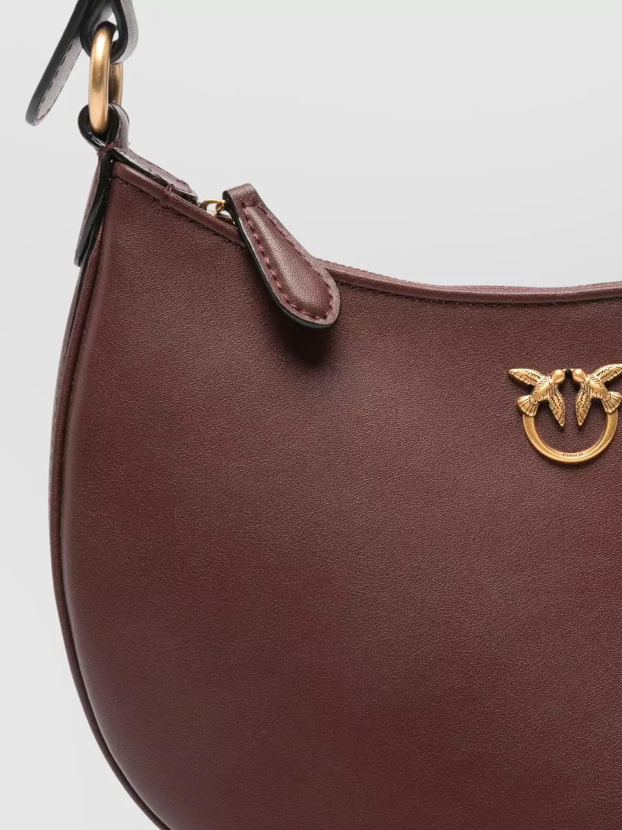 Pinko Shoulder Bag Adjustable Strap Gold Tone Hardware