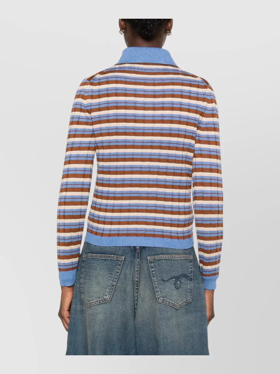 Guest In Residence Silk Track Polo Sweatshirt