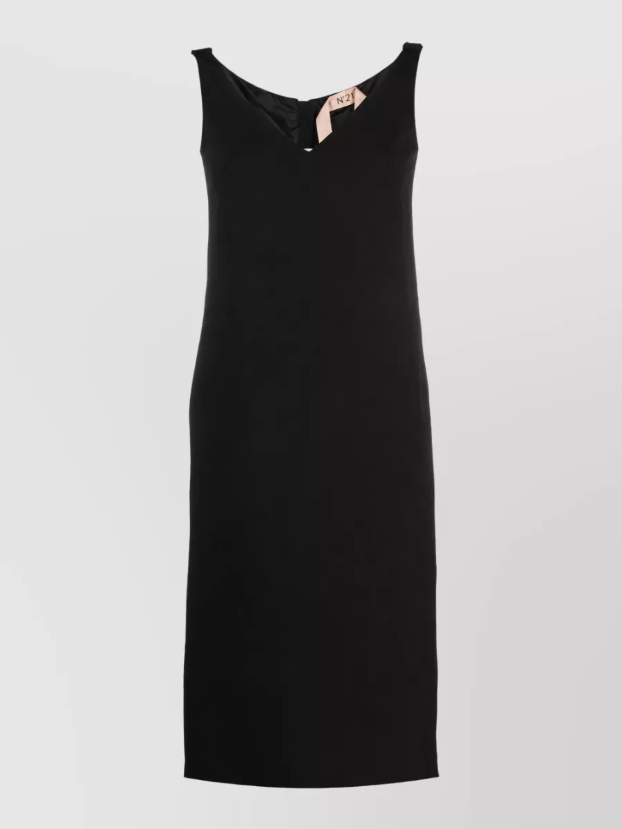 N 21 v-neck pencil midi dress