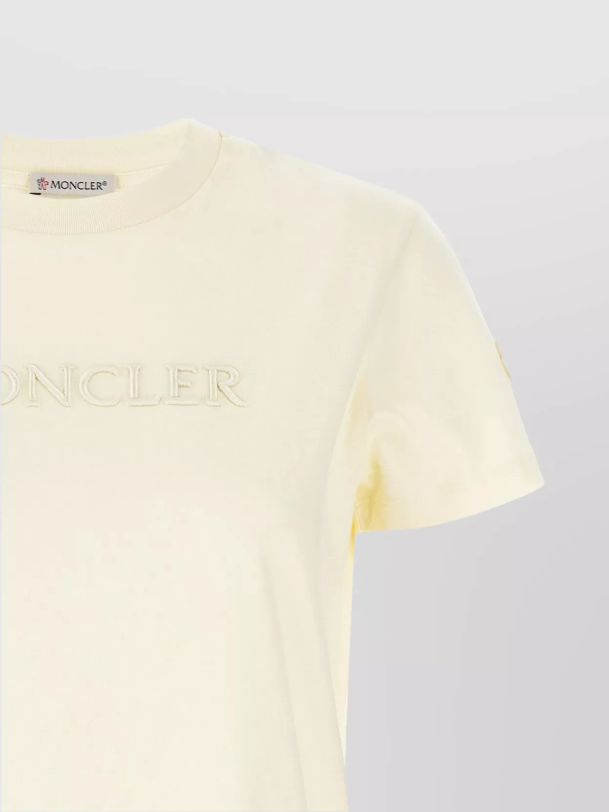 Moncler Embroidered Logo Crew Neck T-Shirt