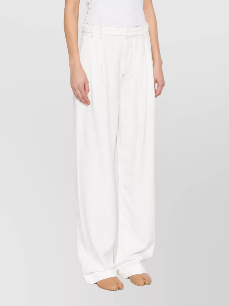 Darkpark Cotton Wide-Leg Trousers