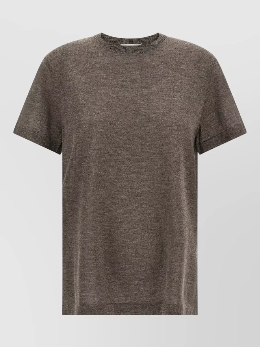 Co Cashmere Fine-Knit Short-Sleeve T-Shirt