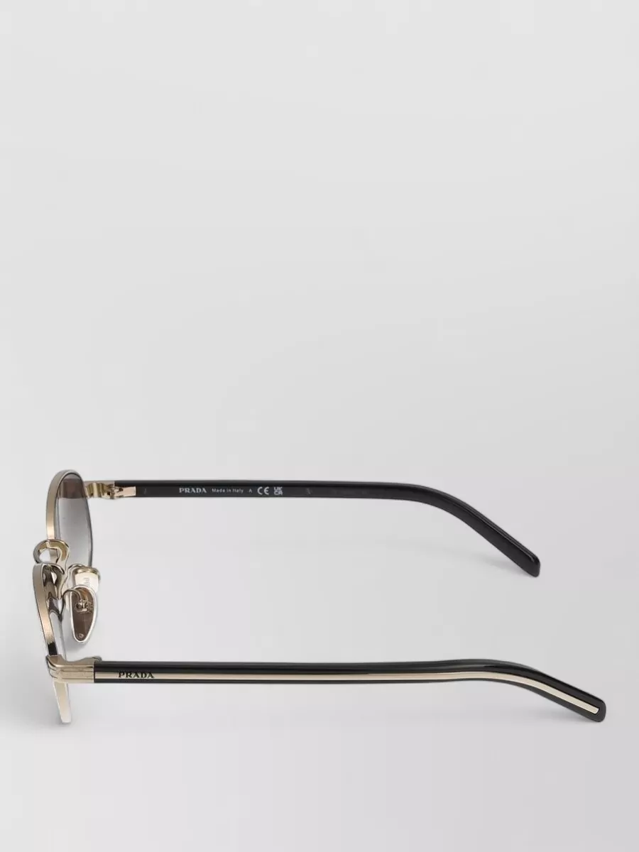 Prada Sunglasses Metal Oval Frame Code Zvn02c
