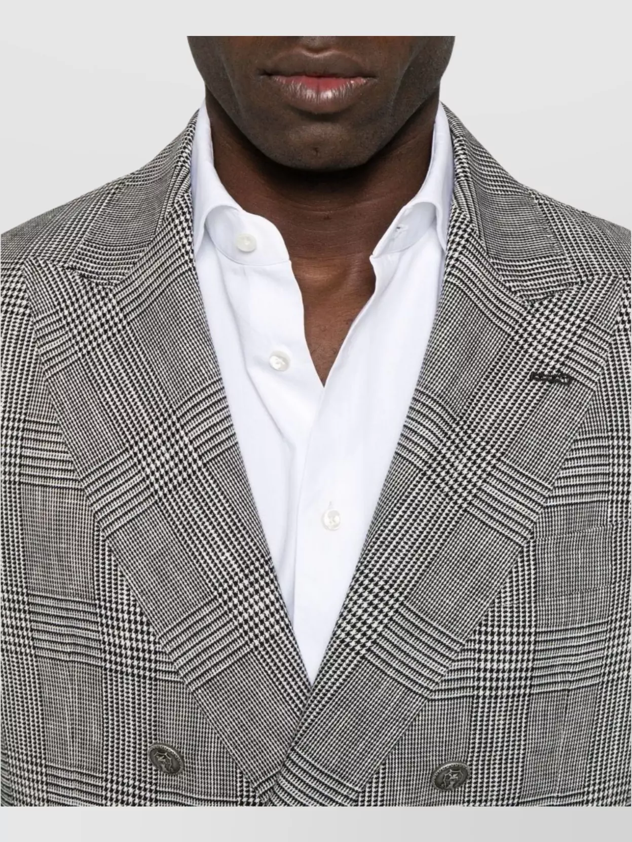 Brunello Cucinelli Check Pattern Double-breasted Suit
