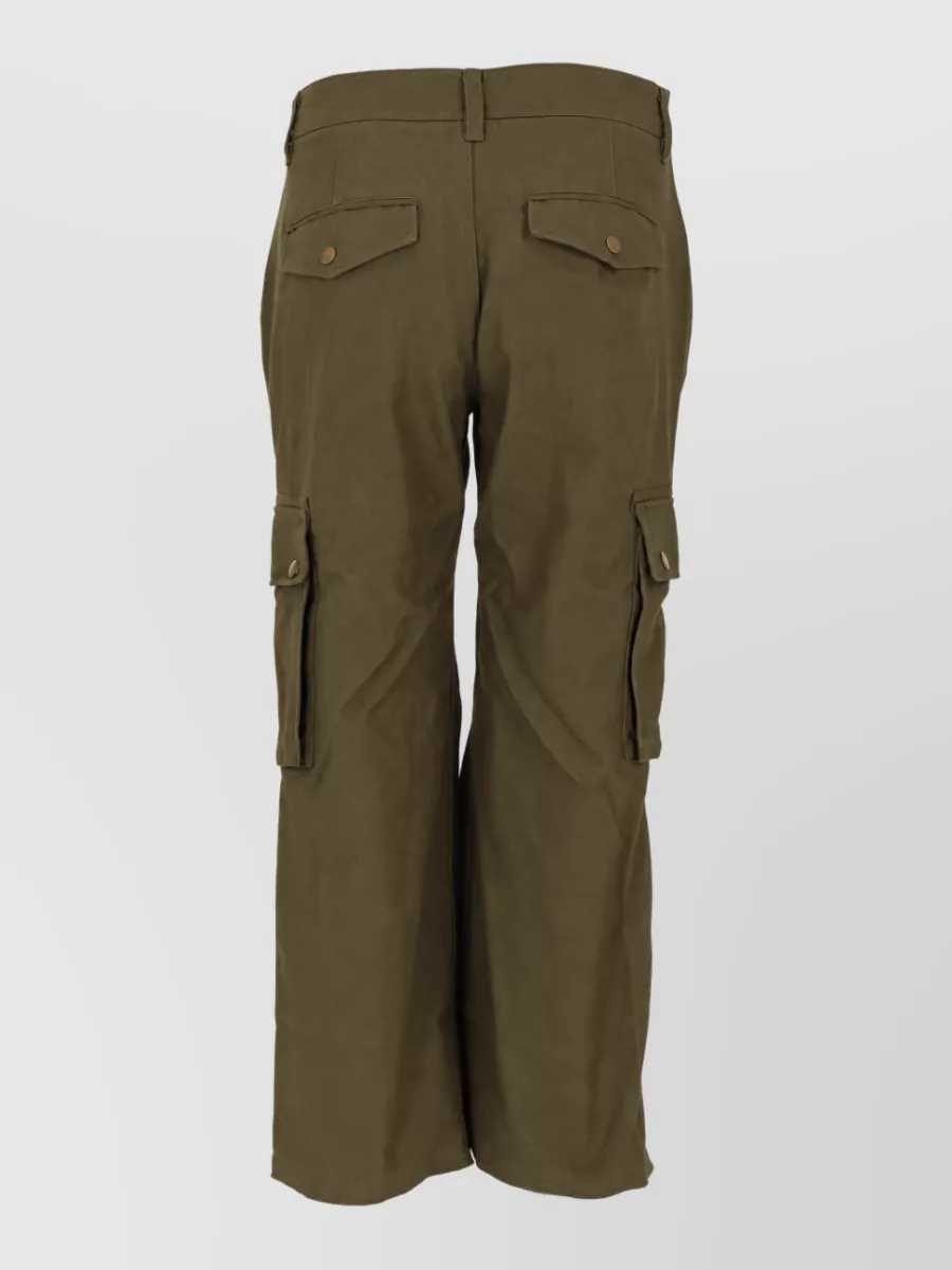 Isabel Marant Cotton Wide-Leg Cargo Trousers