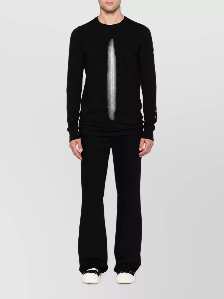 Rick Owens Drkshdw Graphic Print Cotton Long-Sleeve T-Shirt