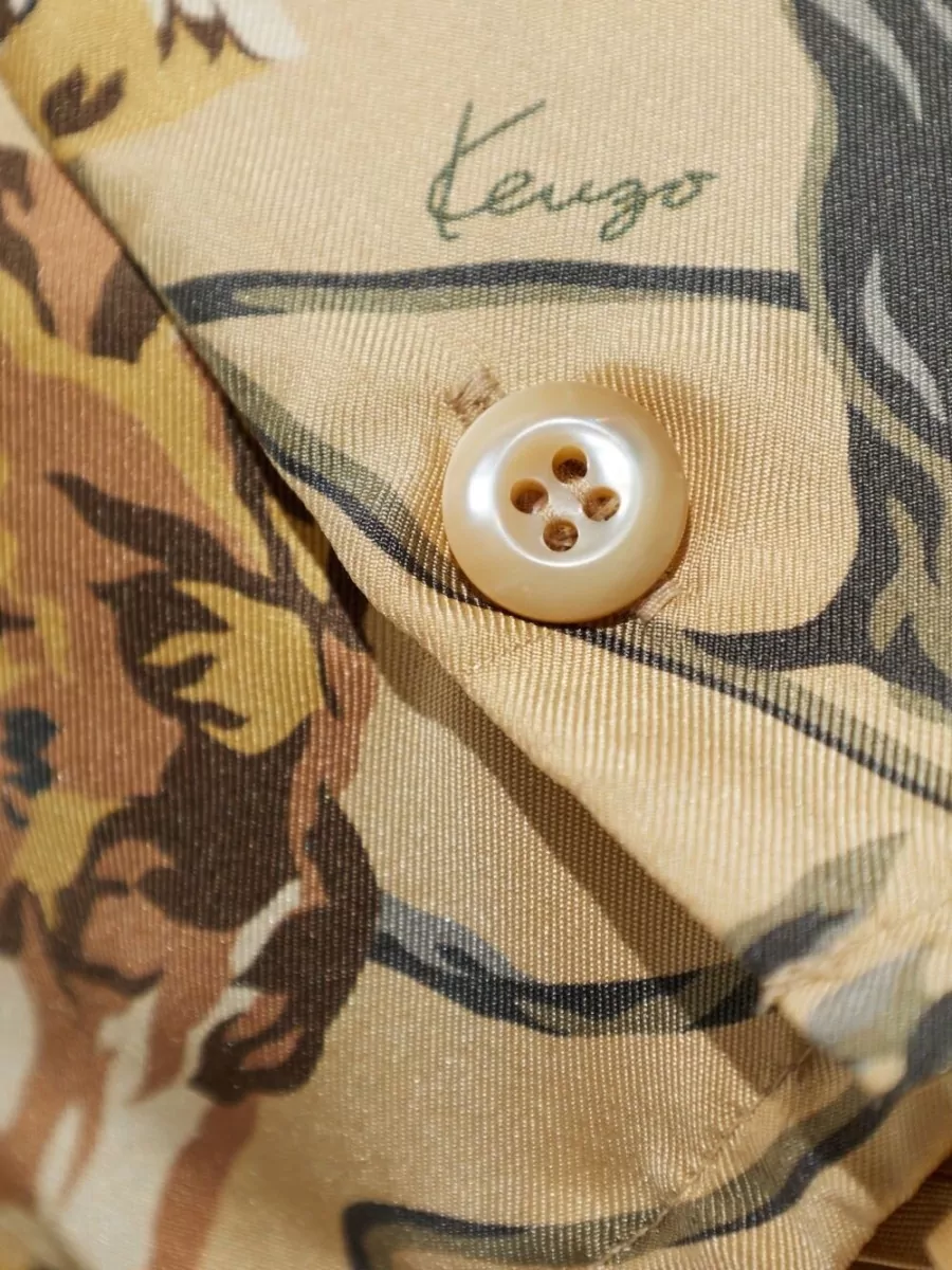 Kenzo Silk Long-Sleeve Shirt
