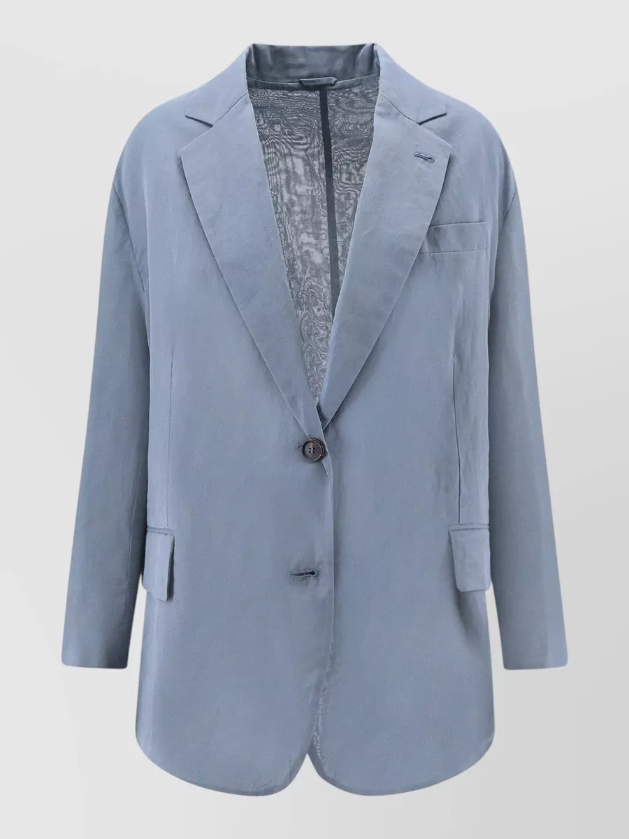 Brunello Cucinelli Deconstructed Cotton Blazer