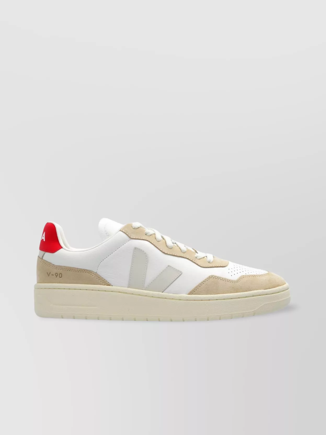 Veja Leather Round Toe Sneakers