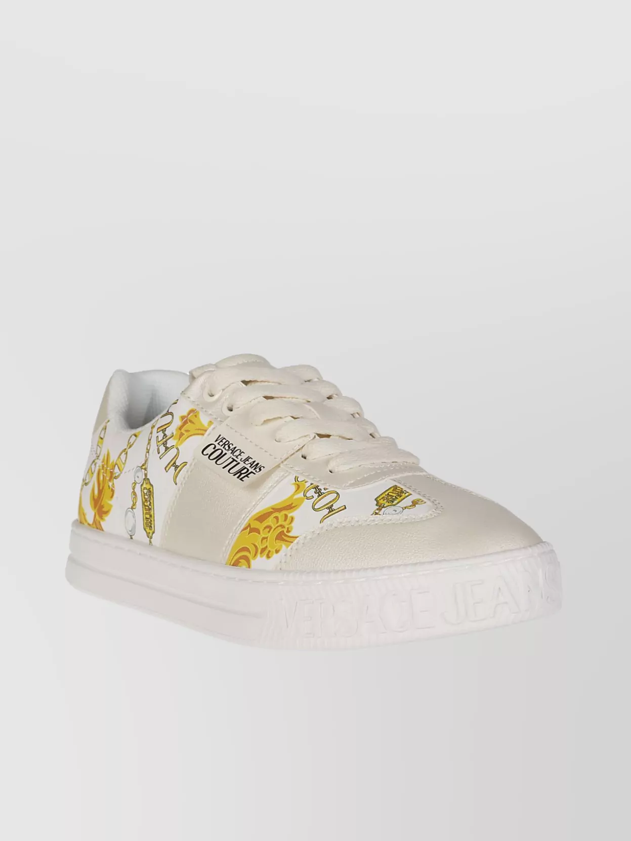 Shop Versace Jeans Couture Graphic Print Low-top Sneakers