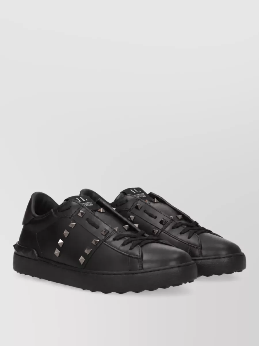 Valentino Garavani leather lace-up sneakers