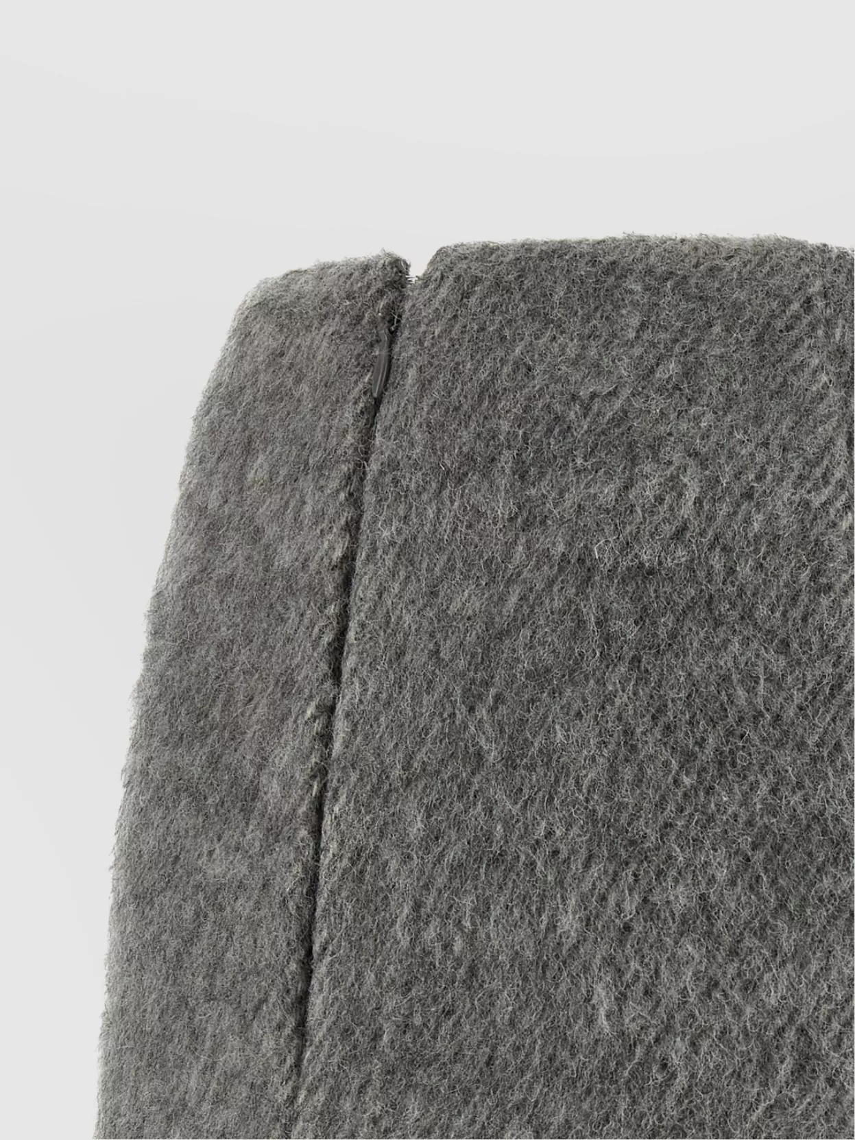 The Andamane High Waist Textured Fabric Culottes In Gray