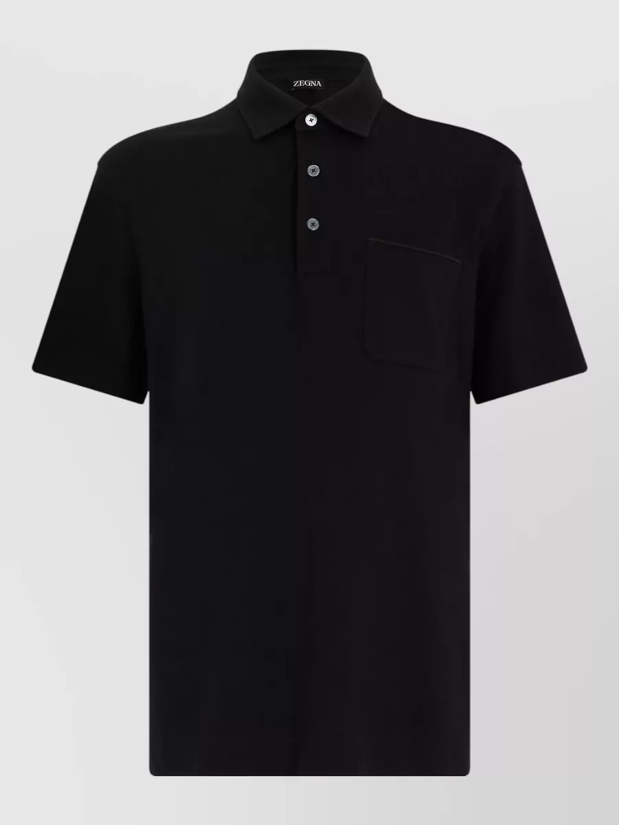 Zegna short sleeve polo shirt