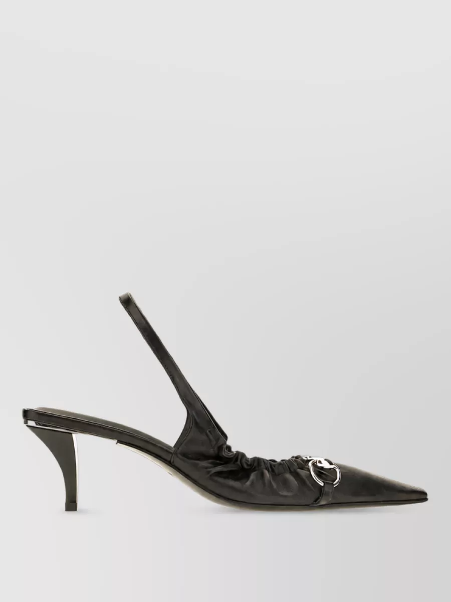 Gucci Leather Mules