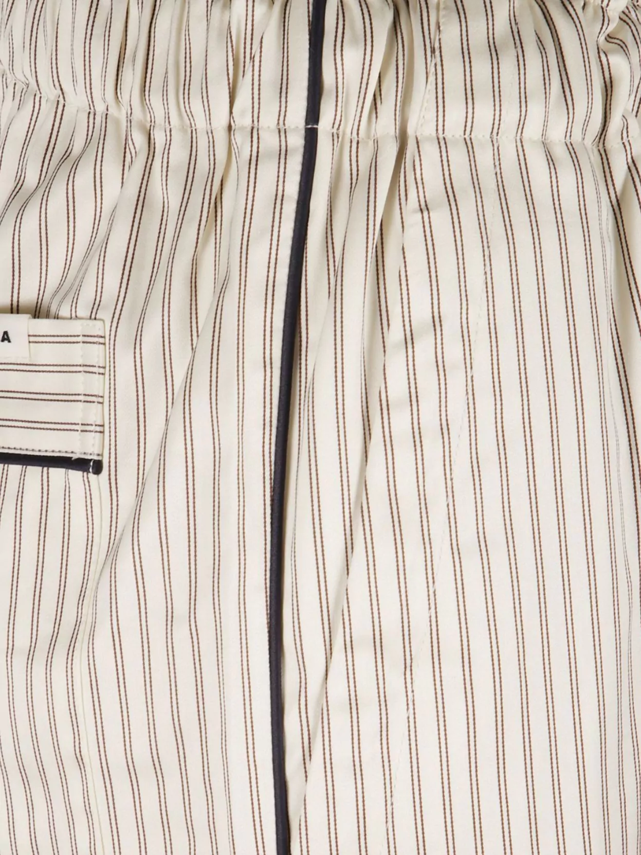 Tekla Organic Cotton Pyjama Trousers With Side Stripe