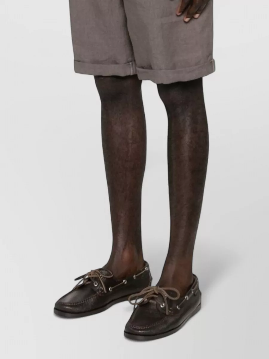 Brunello Cucinelli Linen Drawstring Chino Shorts